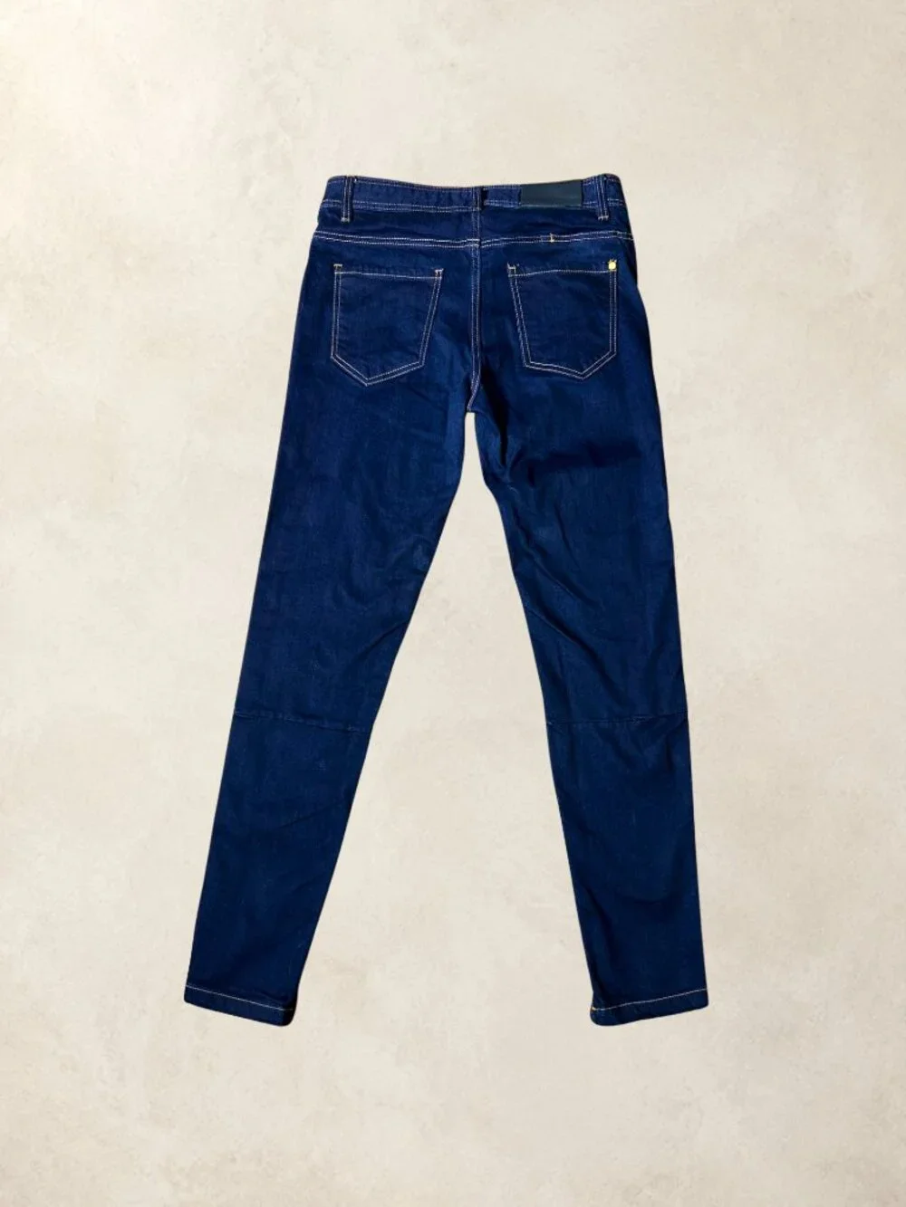 Hyper Denim Raw Indigo Stack Zipper Jeans Men's 34